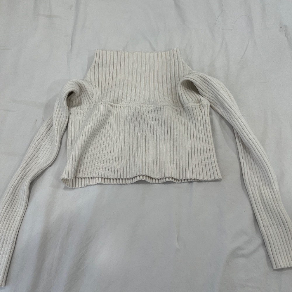White Edikted Off The Shoulder Sweater
